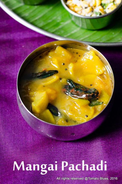 Raw Mango Sweet Pachadi Recipe - Tomato Blues