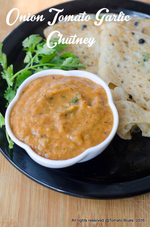 onion tomato garlic chutney