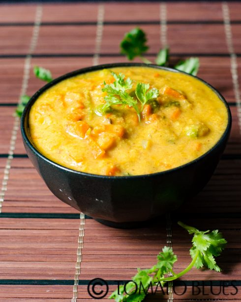 carrot peas kurma