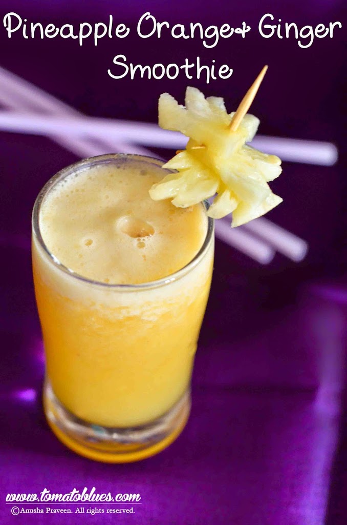 Revitalizing Pineapple Ginger Smoothie – Masalachilli