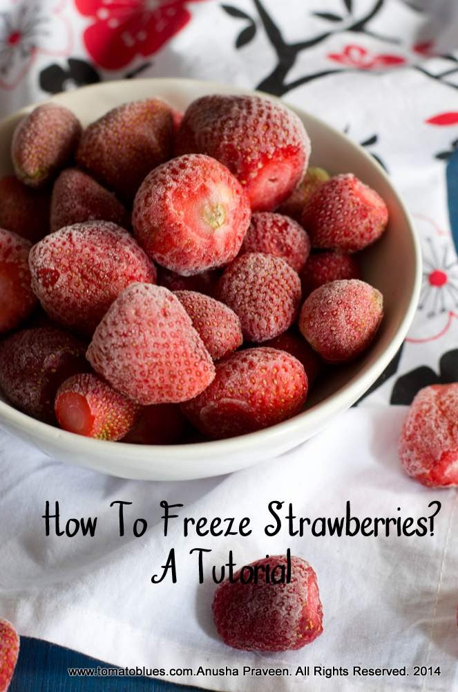 How To Freeze Strawberries & Use Them Once Frozen!