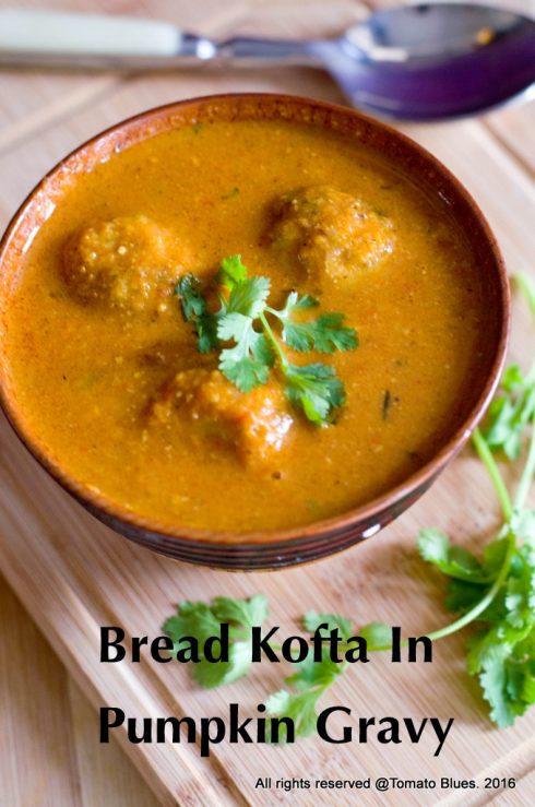 Bread Koftas In Red Pumplkin Gravy