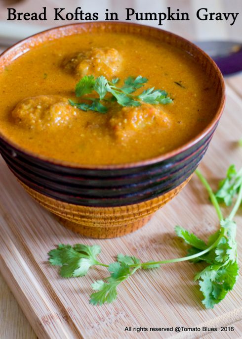 Bread Koftas In Red Pumplkin Gravy