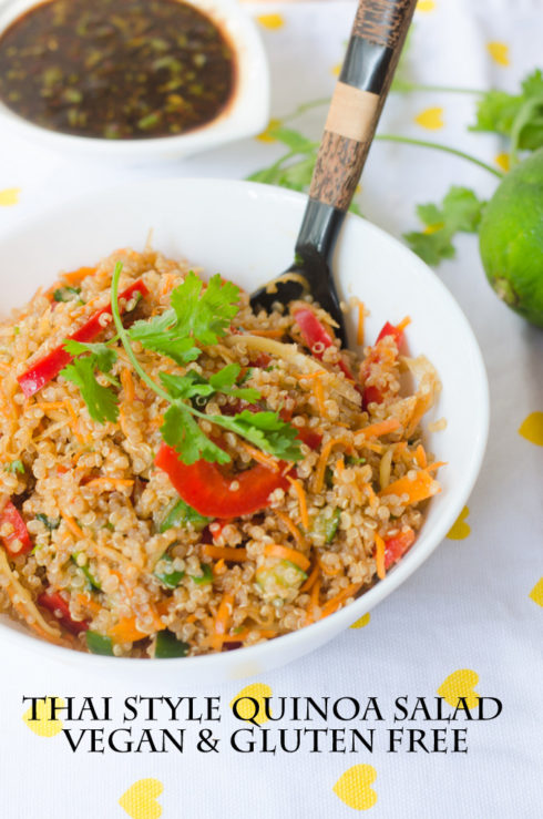 Thai style quinoa salad recipe