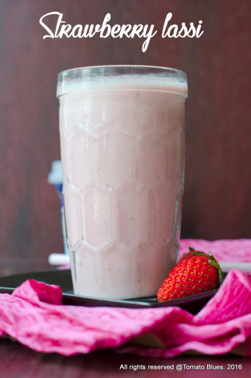 strawberry lassi