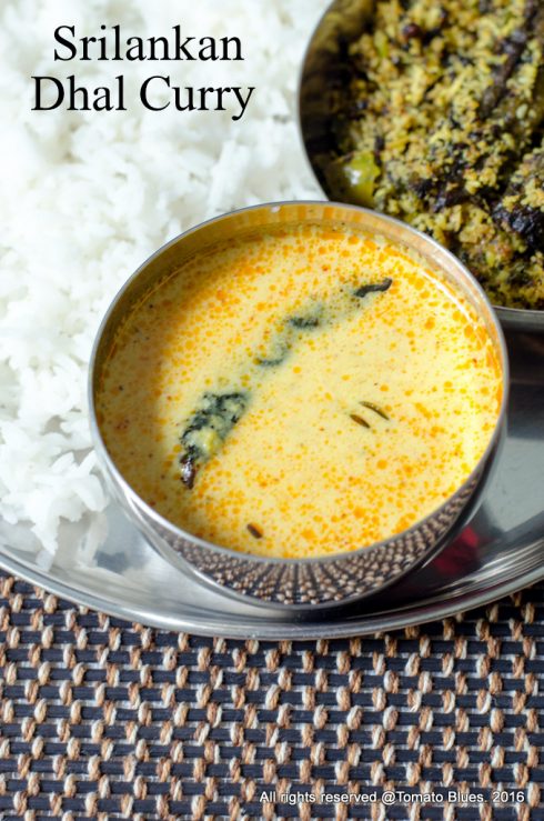 sri lankan dhal curry