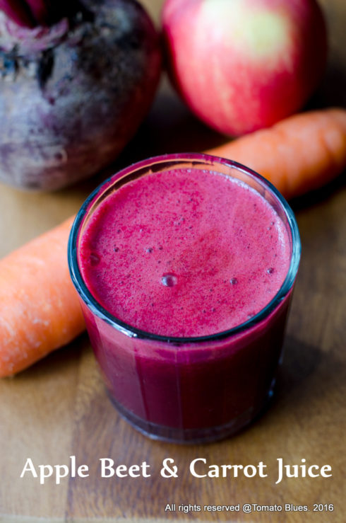 ABC juice or apple beetroot carrot juice