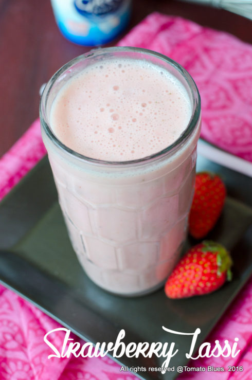 strawberry lassi