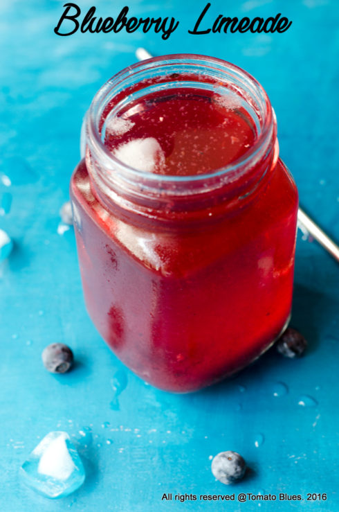 blueberry ginger limeade