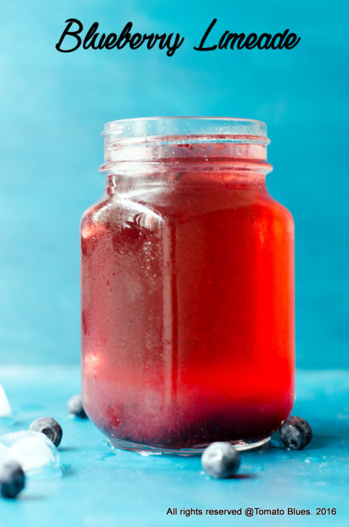 blueberry ginger limeade