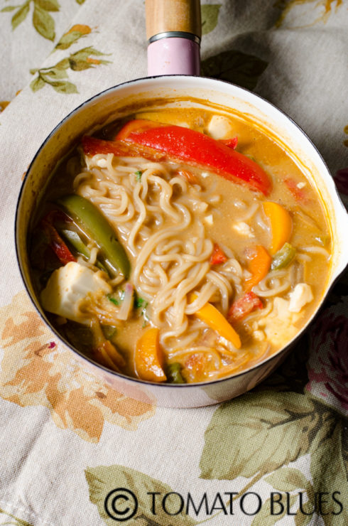 one pot vegetable ramen 