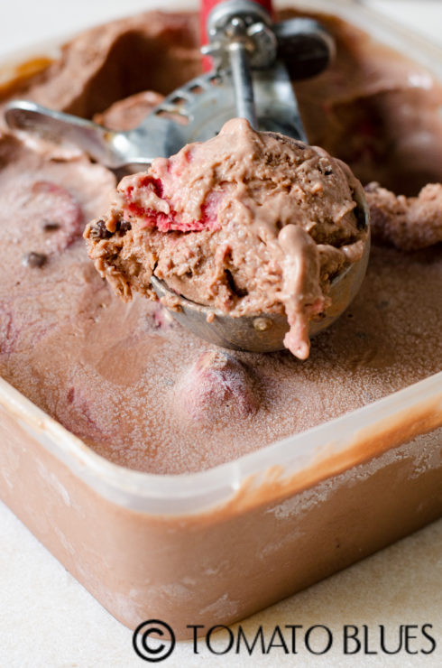 homemade chocolate ice cream