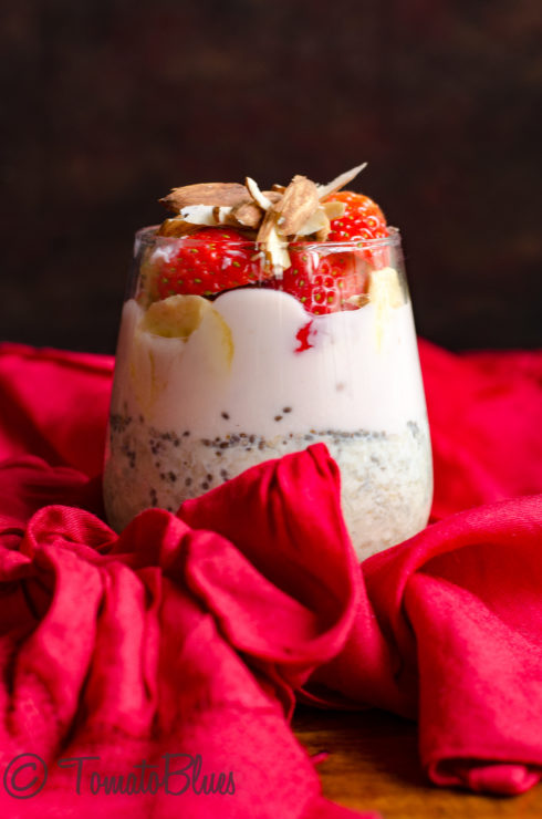 strawberry millet parfait