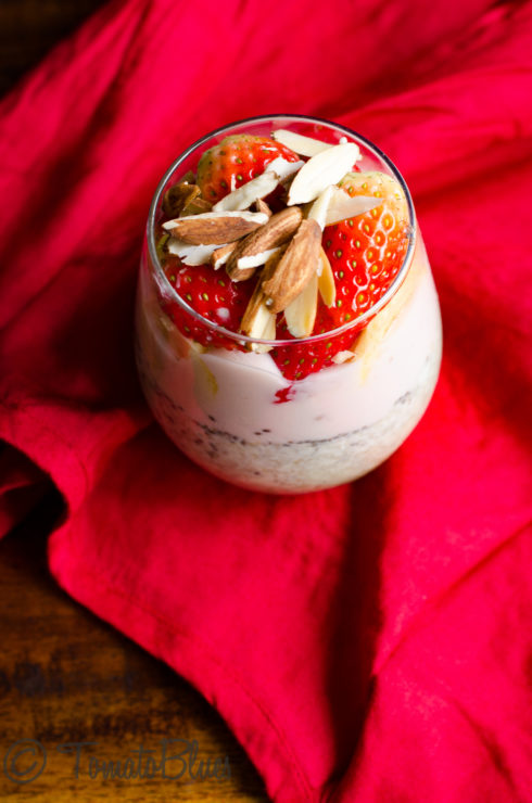 strawberry millet parfait