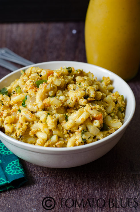 Masala egg pasta