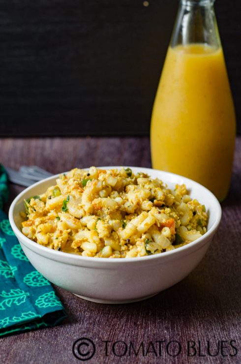 Masala egg pasta