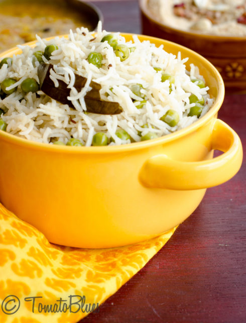 restaurant style peas pulao recipe