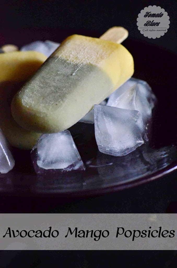 avocado mango popsicle