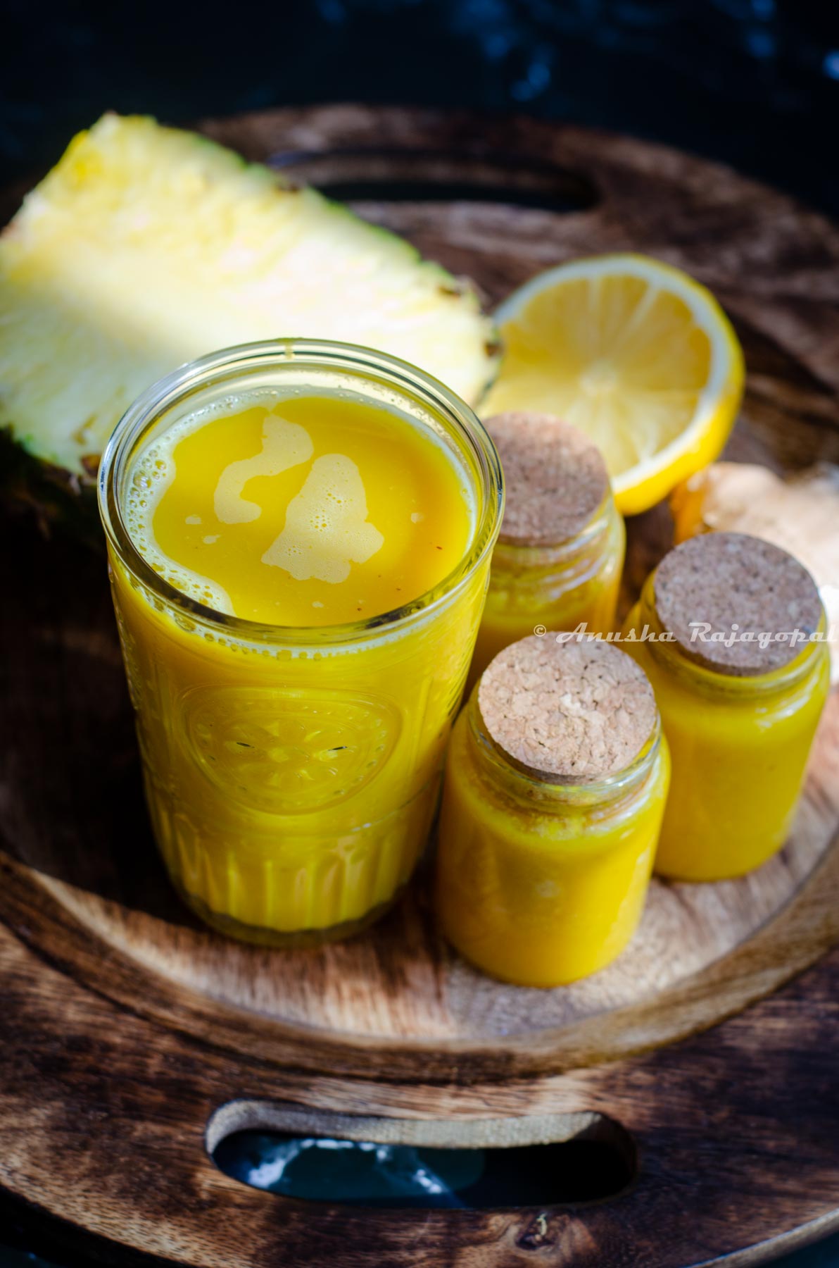 pineapple juice glass