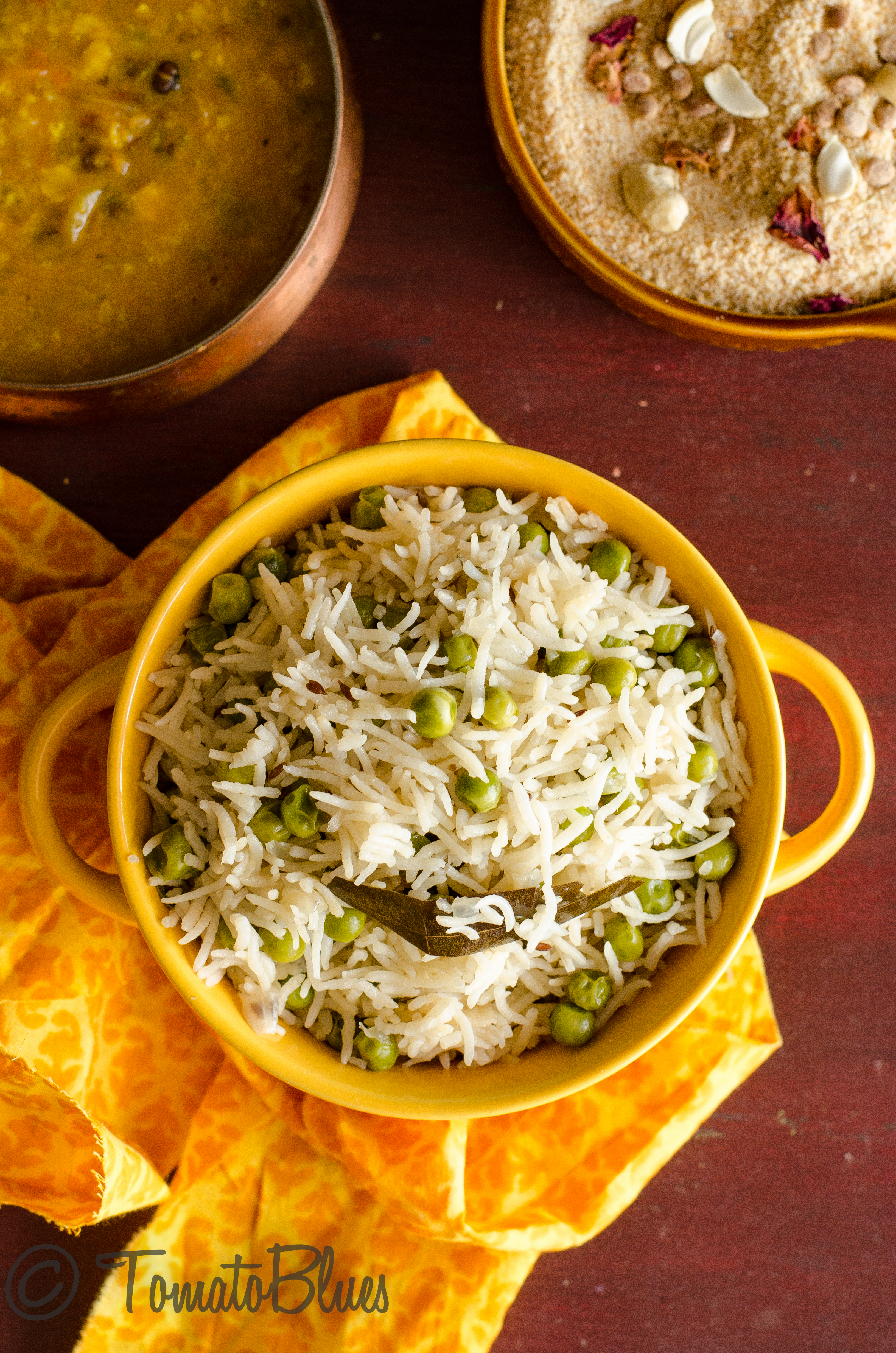 restaurant style peas pulao recipe