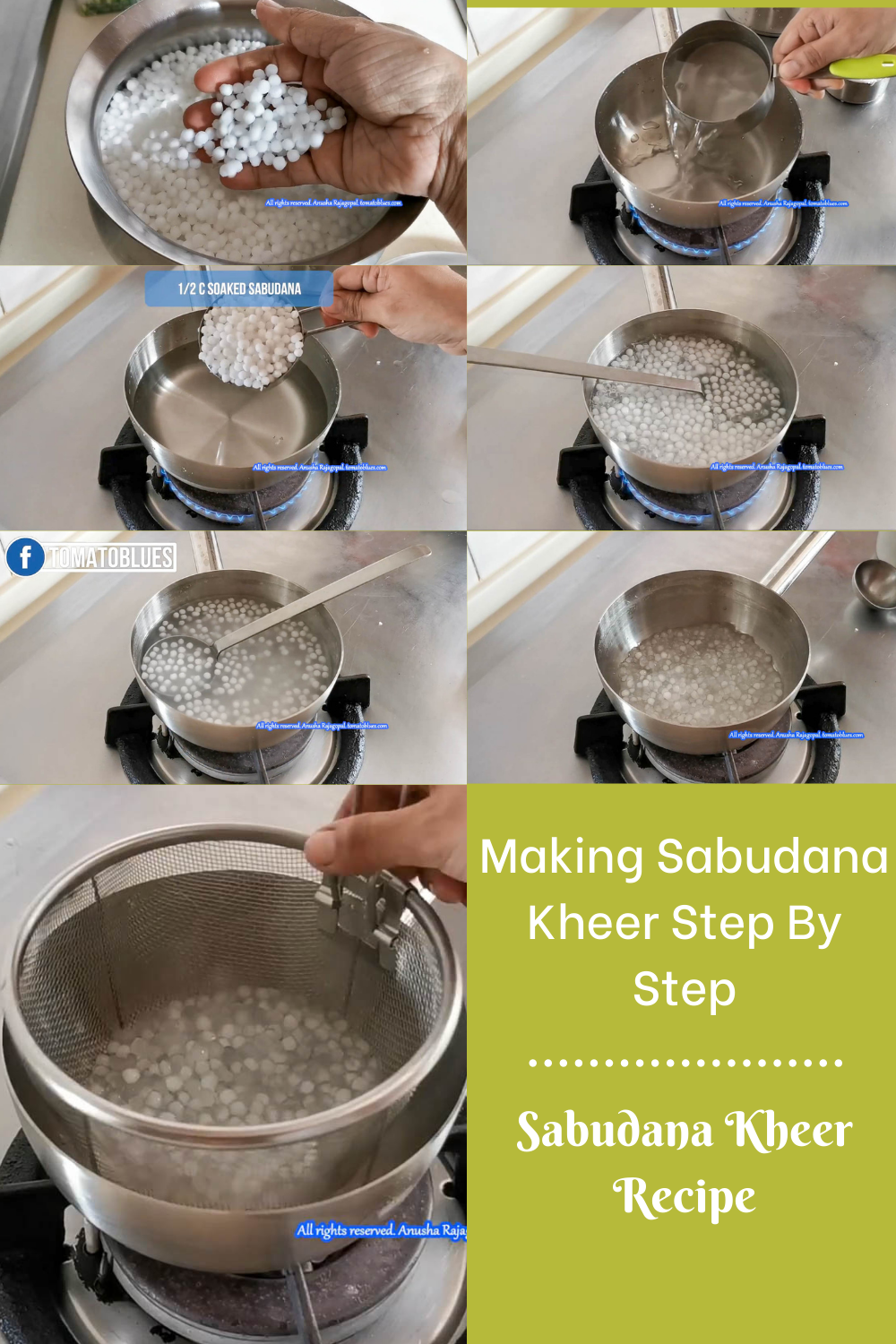 Making Sabudana Kheer Step By Step