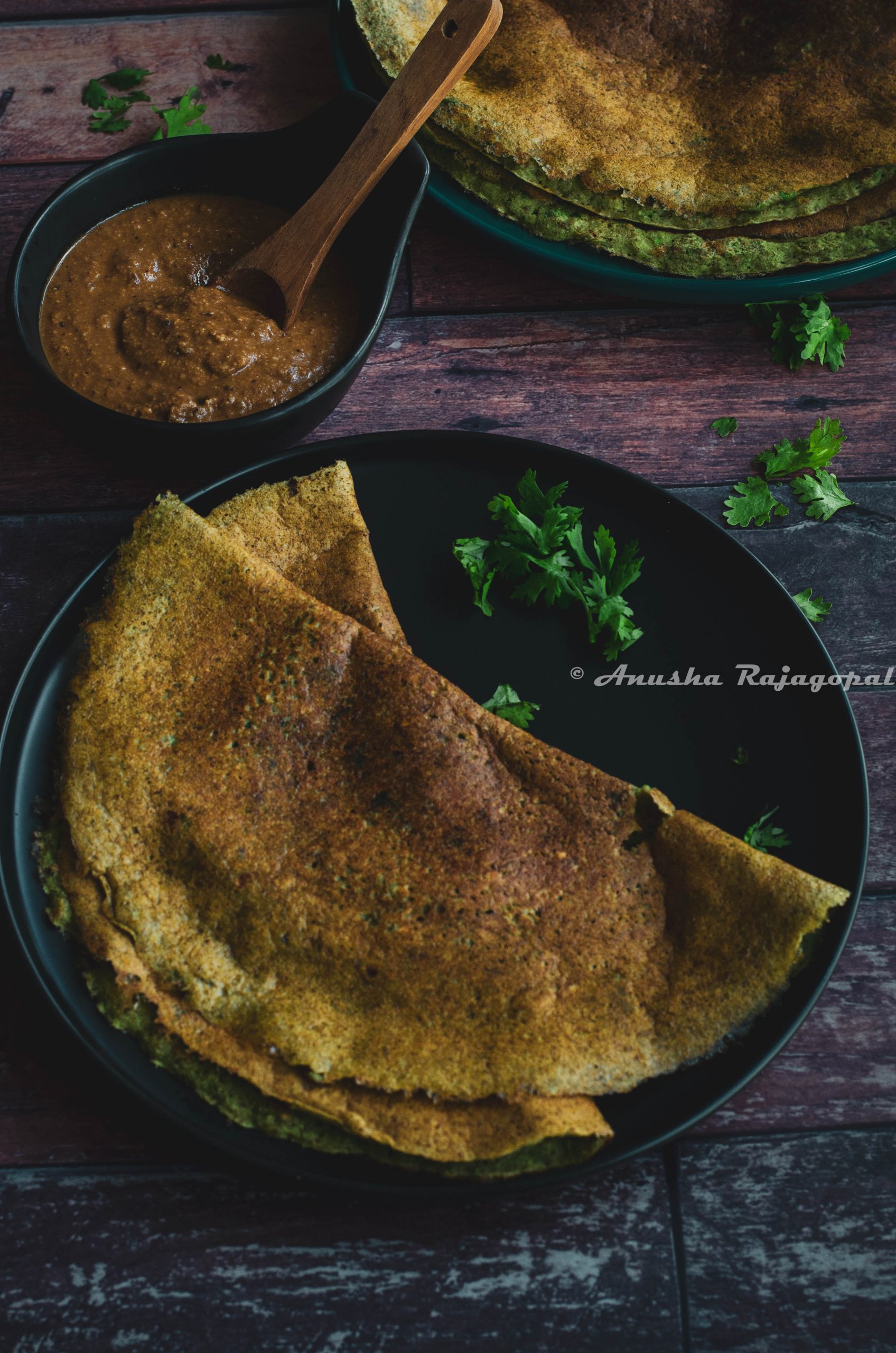 Black Bean Dosa/Crepe - Easy and Instant