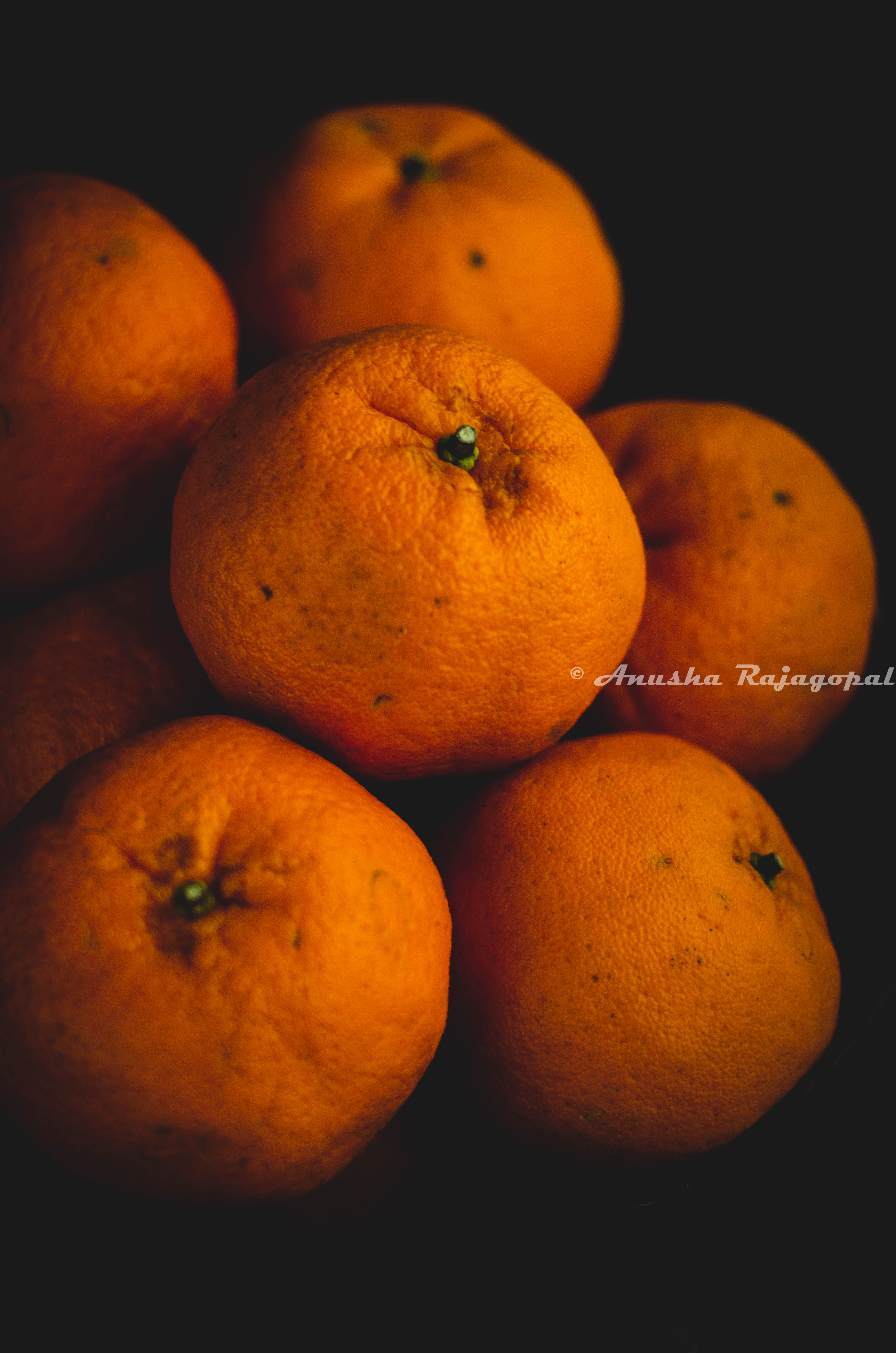 A bunch of oranges