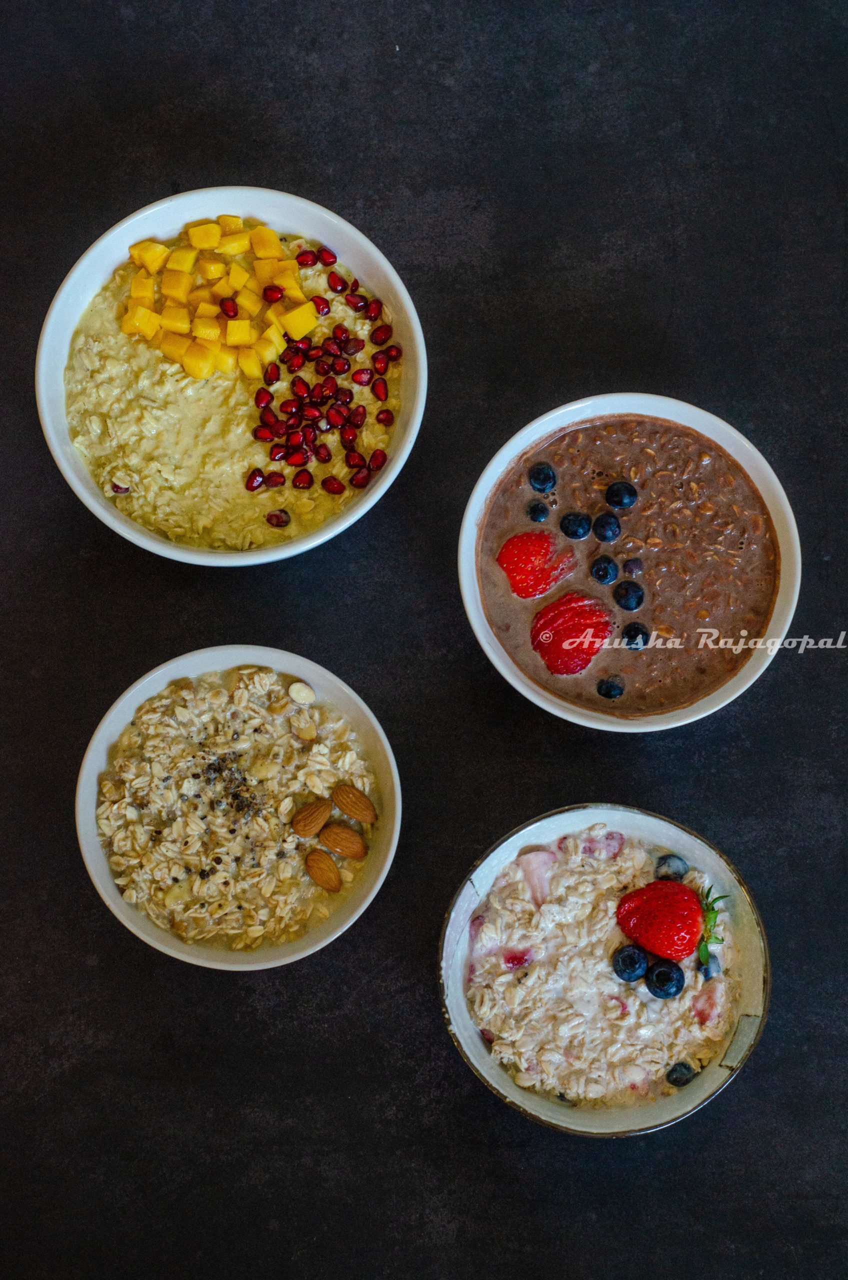 4 ways to make overnight oats