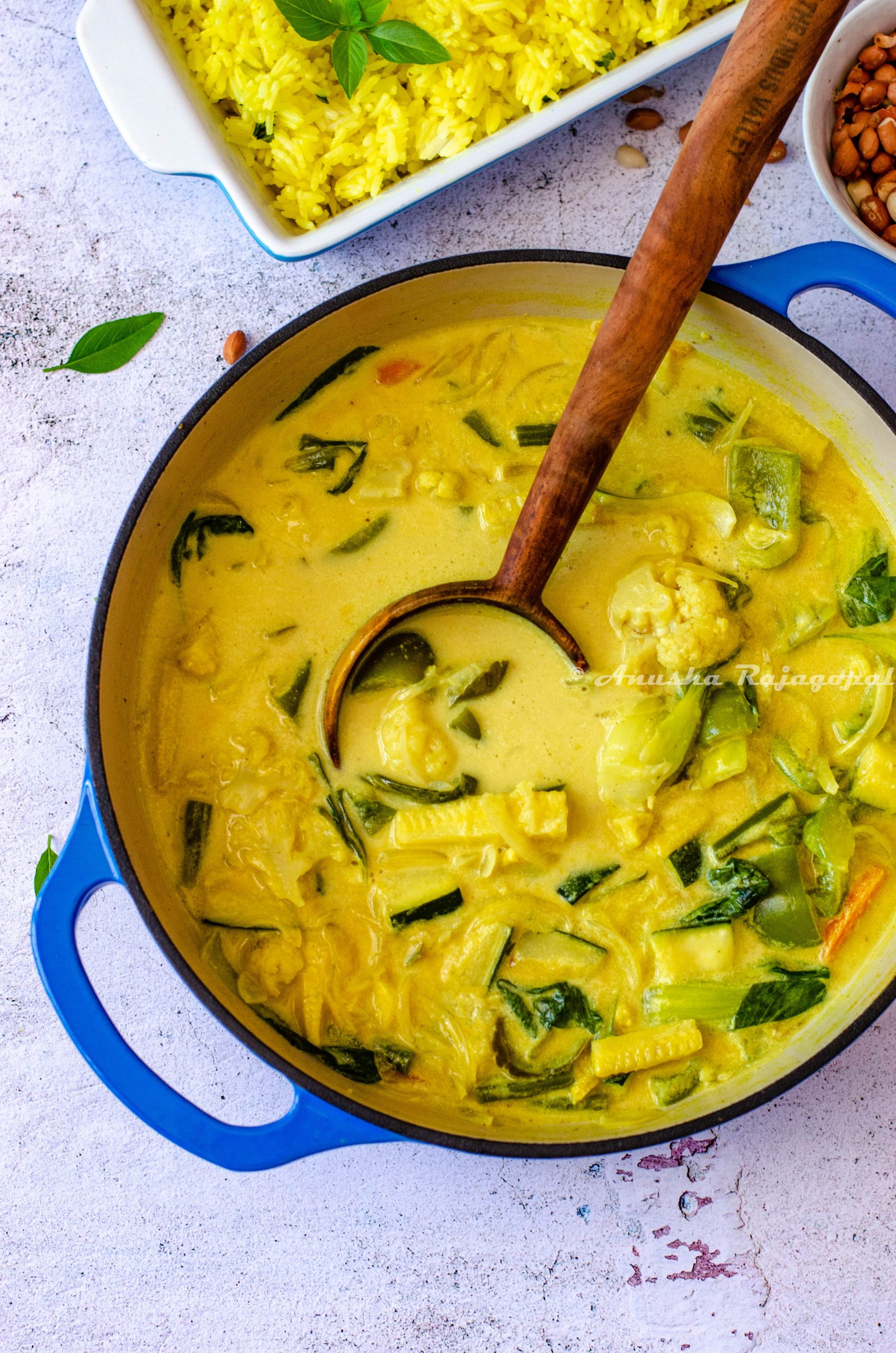 Vegan Thai Yellow Curry Tomato Blues