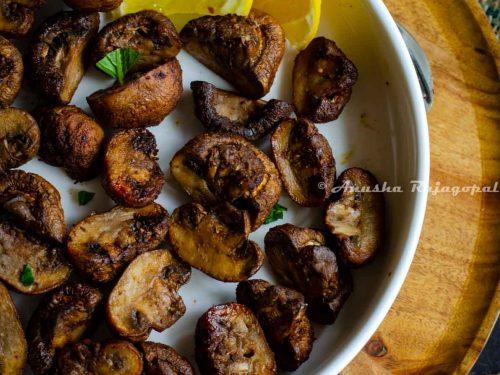 Air Fryer Mushrooms￼ - Dr. Davinah's Eats