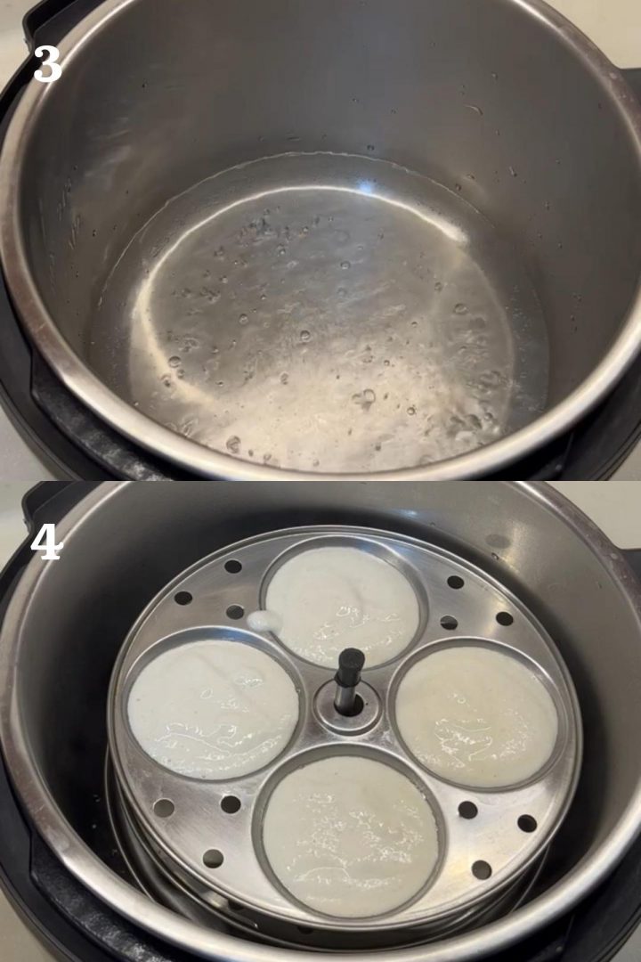 steam from a pot